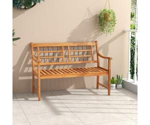 BIRCHTREE Garden Bench Outdoor 2 Seat Chair Wood Spruce Patio Park WGB01 Natural