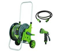 BIRCHTREE Garden Hose Reel Cart 20M Trolley Watering Pipe Outdoor Use