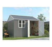 BIRCHTREE Garden Shed With Window 10X10FT Grey