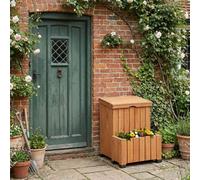 Birchtree Outdoor Wooden Parcel Delivery Box With Planter Waterproof Doorstep