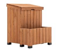 BIRCHTREE Parcel Delivery Box with Planter Wood