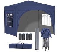 Birchtree Waterproof 3M X 3M Heavy Duty Pop Up Gazebo Marquee Garden Awning Party Tent Canopy Steel Frame
