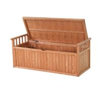 BIRCHTREE Wooden Garden Bench 2 Seater Storage Box with Lid Outdoor Patio Deck
