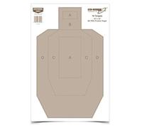 'BIRCHWOOD CASEY 12'' x 18'' Eze-Scorer IPSC Practice Shoot-Up Brilliant White Paper Targets for Indoor and Outdoor Use'