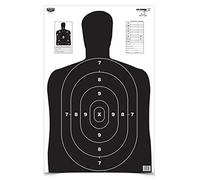 Birchwood Casey 23" x 35" Eze-Scorer BC-27 High-Contrast Silhouette Shoot-Up Brilliant White Paper Targets for Indoor and Outdoor Use, Color Options