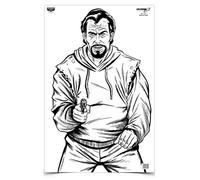 Birchwood Casey Eze-Scorer 23" x 35" BC Bad Guy - 5 paper targets (folded)