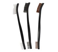 Birchwood Casey Utility Bronze, Nylon & Stainless Brushes 3 Pack (Replaces 41103), Other, Multicolor, Pack of 3