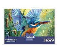 Bird 1000 Piece Hummingbird Jigsaw Puzzle for Adults Challenging for Challenging Family Activity Games Colorful Hard Puzzle for 38x26cm/1000pcs Family Decorations