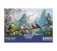 Bird 1000 Piece Jigsaw Puzzle For Adults Family Challenge Toys Stress Relief Puzzle Exercise The Memory of The Brain for Family Decorations 38x26cm/1000pcs