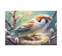Bird 1000 Piece Jigsaw Puzzle for Adults Wild Animals Pet Birds Rainy Day Activity Mindful Relaxation Precision Cut Pieces Unique Gift Wall Art Decor 1000 PCS