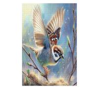 Bird 1000 Pieces Premium Jigsaw Puzzle Pet Bird Adult Jigsaws Educational Challenge Mental Exercise Wall Art Winter Cardboard 1000 PCS