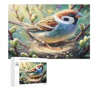 Bird 1000Pc Jigsaw Puzzles Suitable Adults Kids Wild Animals Pet Birds Jigsaws Creative Gift Loved Ones Family Activity Challenging Design Stress Relief 1000 PCS