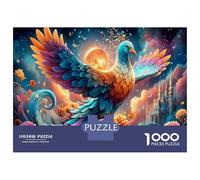 Bird 1000Pieces JigsawPuzzlePhoenix Clouds KidsforAdult Challenging LargePiecePuzzles Age12+byth Challenging The Impossible Difficult Game Uncover The Puzzle 38x26cm/1000pcs