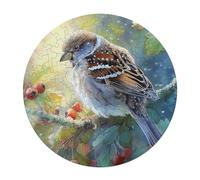 Bird 128 Piece Circular Puzzle Pet Bird Animal Shape Learning Through Play Educational Puzzle for Kids & Adults Idea Home Decor 120 PCS