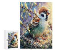 Bird 300Pc Jigsaw Puzzles Suitable Adults Children Wild Animals Pet Birds Jigsaws Festive Gathering Family Bonding Whimsical Design Great Gift Loved Ones 300 PCS