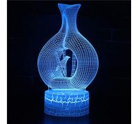 Bird 3D Night Light 16 Color Change Lamp Acrylic Flat ABS Base USB Charger Home Decoration Toy Brithday Xmas Kid Children Gift