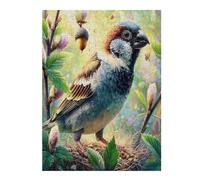 Bird 500 Piece Pack Classic Jigsaw Puzzle Wild Animals Pet Birds Couple Puzzle Partners Ultra Difficult Wall Decor Easter New Year Eco Friendly Cardboard 500 PCS