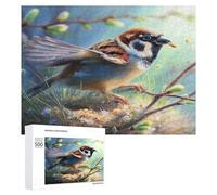 Bird 500Pc Jigsaw Puzzles Adults Children Pet Bird Jigsaws Post-Exam Relaxation Challenging Design Great Gift Students Stress Reliever 500 PCS