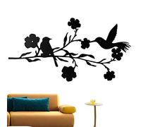 Bird A Wire Metal Wall Art - Birds Branch Silhouette Wall Sculpture,Birds Metal Ornament, Wall Hanging Sign for Home Living Room Decor A-r