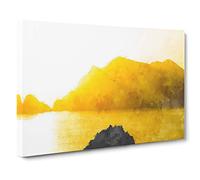 Bird Above the Channel Islands Canvas Print | Gallery Wrapped 30mm Frame Wall Art | 30x20 inches | Ready to Hang | Modern Animals Picture | Living Room Bedroom Lounge Office