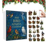 Bird Advent Calendar 2025, Bird Ornaments Advent Calendar 2025 with 24 Beautiful BirdOrnaments, ChristmasBird AdventCalendar, Gift for Birds Watchers & Families