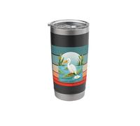 Bird Alligator Harmony Peaceful Coexistence Humor Nature Stainless Steel Insulated Tumbler