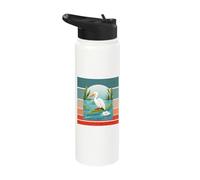 Bird Alligator Harmony Peaceful Coexistence Humor Nature Stainless Steel Insulated Water Bottle