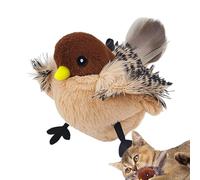 Bird and Cat Chasing Toy: cat toy with flying birds, interactive cat toy with sound and feathers, rechargeable bird toy with tail, suitable for