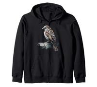 Bird Animal Lover Graphic Print Forest Wildlife Photographer Zip Hoodie