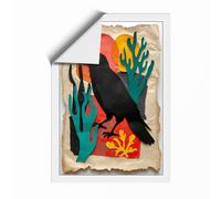 Bird at Desert Sunset Southwestern Unframed Wall Art Print A4 (29.7×21cm), Wall Decor for Living Room, Bedroom, Office & Home, Art Gift