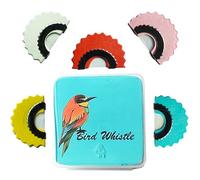 Bird Attracting Chirping Toy, 5 Colors Warbling Bird Call Whistle, Wacky Warbling Birds Call Whistle, Birds Caller Tongu(1 set 5pcs)
