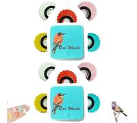 Bird Attracting Chirping Toy, 5PCS Colors Wacky Whistle, Bird Caller Tongue, Oral Stunts Tricks Gag Tweeting Noisemaker Toy, Original Magic Birds Whistle (2PCS)