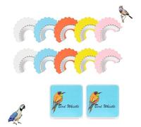 Bird Attracting Chirping Toy, Colors Wacky Whistle Bird Whistles, Authentic Bird Calls and Portable design, Oral Stunts Tricks Gag Tweeting Noisemaker Toys for Adults (2 set)