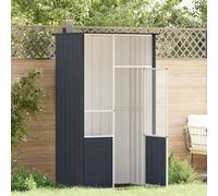 Bird Aviary Anthracite 115x78x200cm Galvanised Steel Outdoor Cage Lockable Door