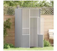 Bird Aviary Cage Grey Galvanised Steel 115x78x200cm Outdoor Enclosure with Lock