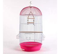 Bird Aviary Ornamental，Rainbow Pearl Bird Cage, Retro Breeding Cages Can Be Hung Outdoors, (Pink-4)