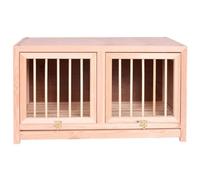 Bird Aviary Stackable Bird Aviary With Removable Manure Tray, 23.6 Inch Top-Flip Door Racing Pigeon Cage, Easy Assembly Wooden Parrot Enclosure(23.6IN*1)