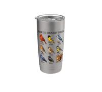 Bird Backyard Birding Nerd Birdwatching Bird Identification Stainless Steel Insulated Tumbler