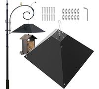 Bird Bait Box Pole Squirrel Baffle - Metal Squirrel Guard for Bird Bait, Outdoor Squirrel Baffle to Stop Squirrels and Raccoons, Durable and Effective Wildlife Protection for Gardens and Lawns, Approx