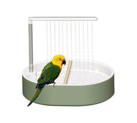 Bird Bath, Bird Bath, 26 Holes Automatic Flow Bird Bath, Parakeet Water Shower - Suitable for Conures, Cockatoos, Parakeets, Parrots, Inseparables, A
