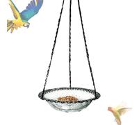 Bird Bath - Bird Bath, Bird Bath Hanging Metal Decorative for Garden Watching Station, Use On Lawn Fence Porch Window Balcony Tree