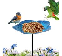 Bird Bath, Bird Bath on Stand with Bowl for Outdoor - Solar Garden Stake for Patio Garden Observation Wildlife