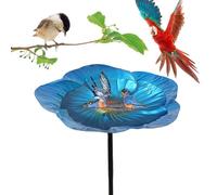 Bird Bath | Bird Pool on Stand for Garden - Solar Stake Garden Decoration for Patio Garden Wildlife Observation