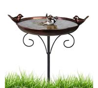 Bird Bath Bowl - Bird Bath For Garden | Antique Vintage Water Bowl | Waterproof Birds Baths Basin | Shallow Water Feeder For Outside Gardens Attracting Wildlife Patios Drink Attracting Balconies