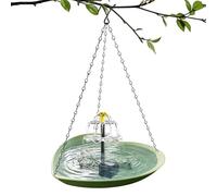 Bird Bath Bowl, Weather-Resistant Pet Bathtub, Birdbath with Solar Fountain Pump, for Ponds, Pool, Patio, Lawn, Yard, Macaws, Sparrow, Parakeet, Conures, Cockatiels