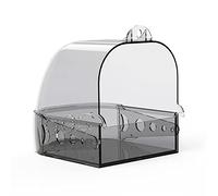 Bird Bath Box Bathing Parachet Cage Bird Bath Tub 6.5x5x6.5in Bath Box Pet Small Bird Hanging Bird Bath Portal Supplies Cage