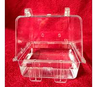 Bird Bath Box Bathing Parakeet Caged Bathing Tub 6.5x5x6.5in Bath Box Portative Acrylic Supplies For Pet Small Parrot Toys African Grey Small Parrots Large Birds Conure Macaw Christmas Parts Set Large