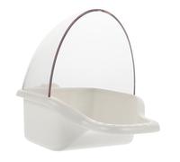 Bird Bath Box Tub Bowl Sink Inflatable Bath Cooler Pet Pool Feeder Baths Hummingbird Chicken Fountain Rabbit Cage Pond Parrot Large Bird Bath Water Bunny Birdbath Plastic White