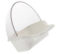 Bird Bath Box Water Bird Bath Bowl Pool Parrot Birds Food Bowl Pond Fountains Feeder Birdbath Tub Pet Baths Inflatable Sink Hummingbird Bird Bath Basin Chicken Cage White Plastic