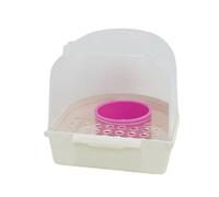 Bird Bath Cage Parrot Finch Monk Feeder Water Basin Pet Accessories Box